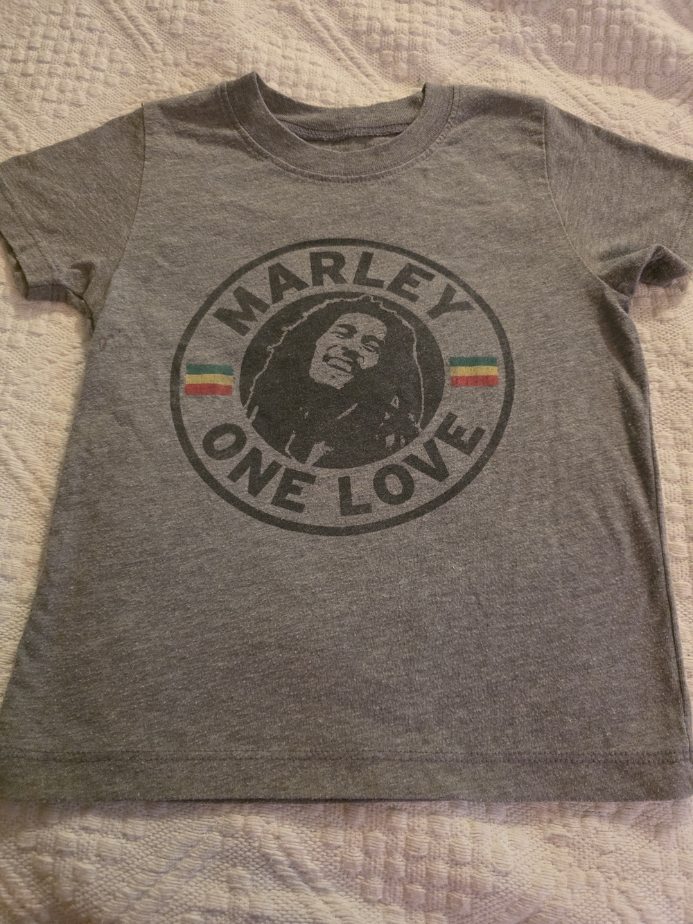 Zion Rootswear Grey 'Marley One Love' Graphic Tee